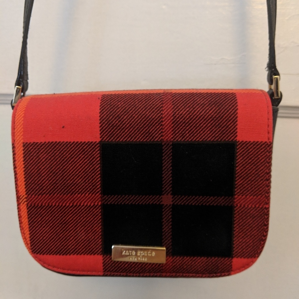 Kate Spade Plaid Crossbody Purse